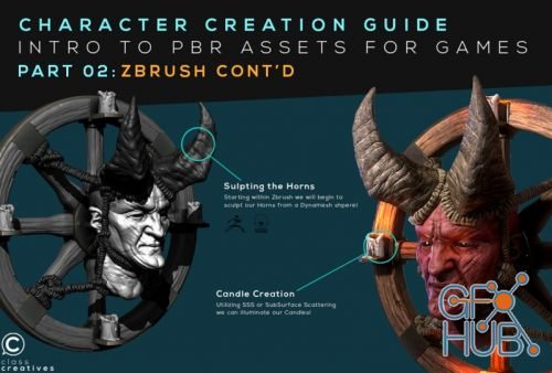 Skillshare – Character Creation Guide: PBR Assets for Games: Part 02: Zbrush Cont'd