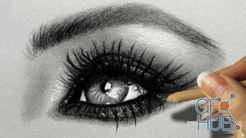 Skillshare – How to Draw a Glitter Smokey Eye on Grey Paper