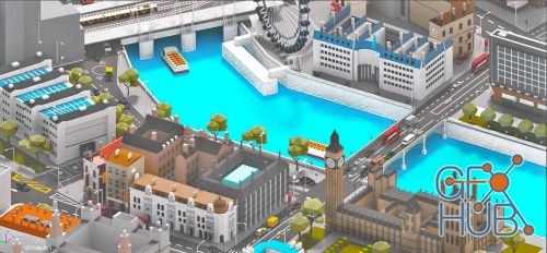 CGTrader – Low Poly London City-poly 3D model-POLYGON