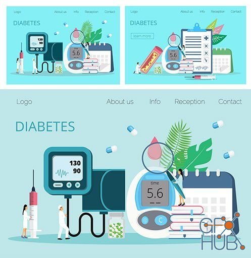 Medicine professional doctor and equipment diagnostics 12 (EPS)