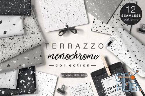 TERRAZZO monochrome collection – 3950969 (EPS, AI)