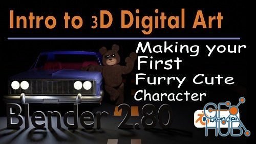 Skillshare – Make your first Cute Fury 3D Character with Blender 2.8