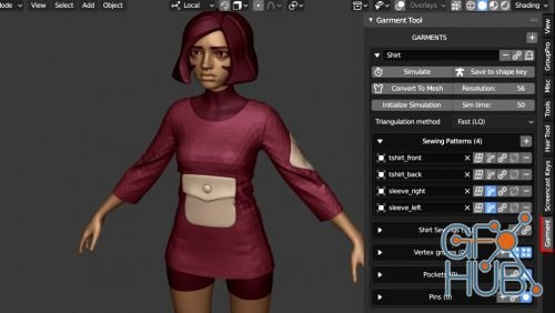 Gumroad – Garment Tool 1.0.9 for Blender 2.8