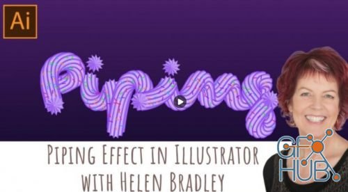 Skillshare – Piping Effect in Illustrator – An Illustrator for Lunch™ Class