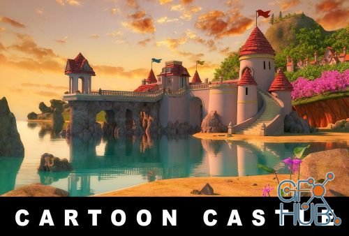 CGTrader – Cartoon Castle Scene 3D model