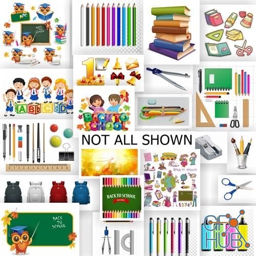 Back to School New vector set (AI, EPS)