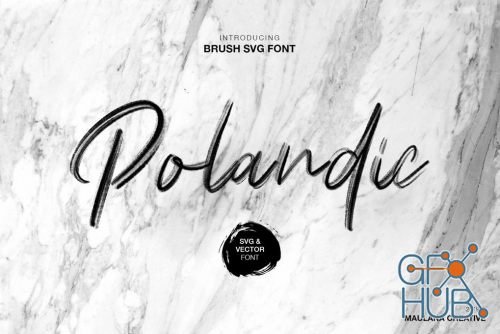 Polandic SVG Brush Font