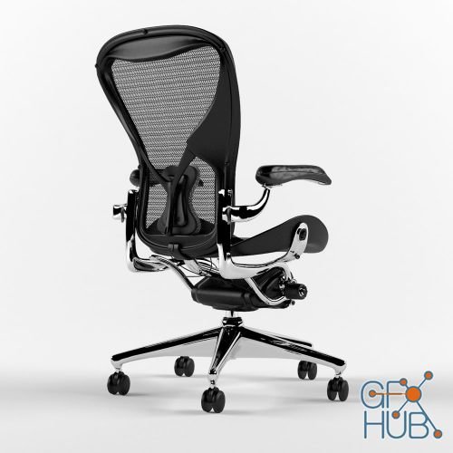 3D Model Office chair Aeron GFXHUB