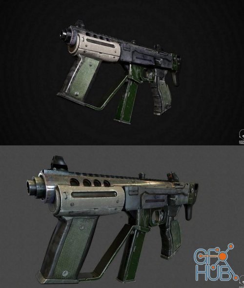 DeusEX Gun PBR