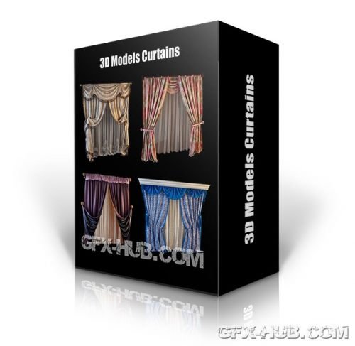 3DDD/3DSky Curtains – PRO 3D-models Collection