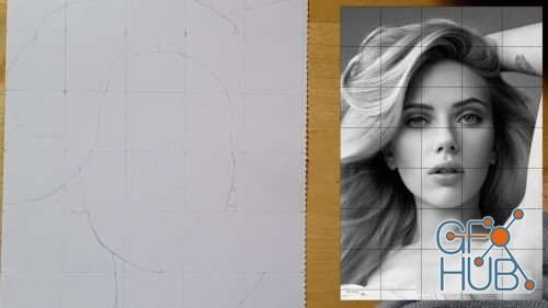 Skillshare – Draw your first realistic portrait / Scarlett Johansson