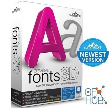 Summitsoft Creative Fonts 3D v10.5