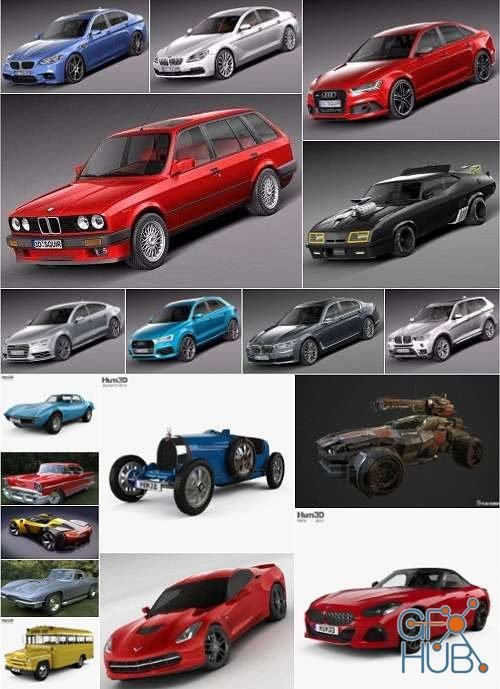 Car 3D Model Bundle September 2019