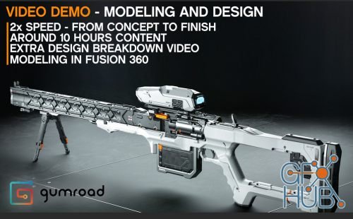 Gumroad – Sniper Design Demo in Fusion 360 by Alex Senechal