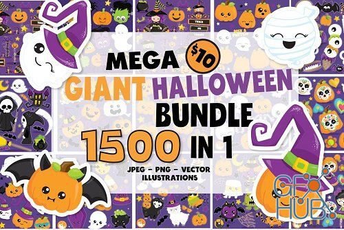 1500 Graphic Halloween Bundle – 4086195 (EPS)