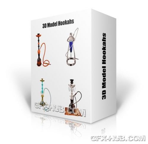 3DDD/3DSky Hookahs – PRO 3D-models Collection
