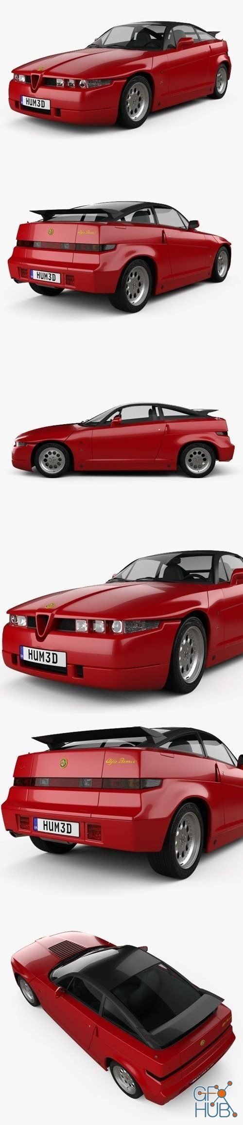 Alfa Romeo SZ 1989 3d model