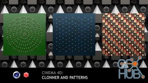 Skillshare – Cinema 4D: Creating pattern looking composition with Clonner