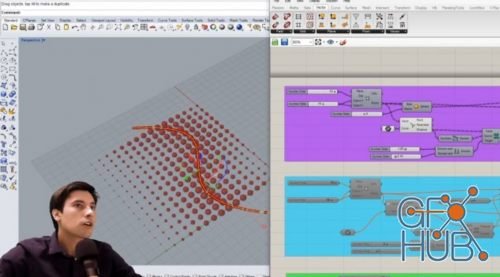 Rhino Grasshopper Create Patterns with Curve Attractors