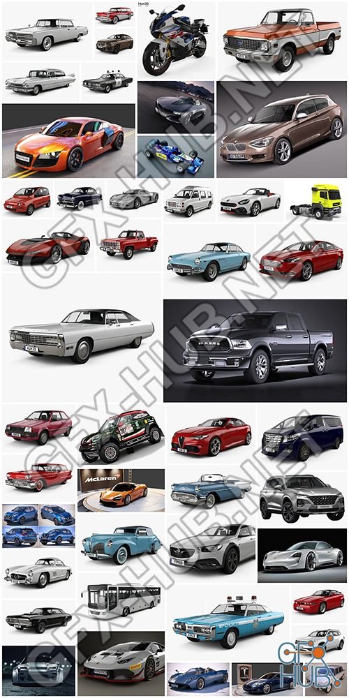 Car 3D Model Bundle October 2019