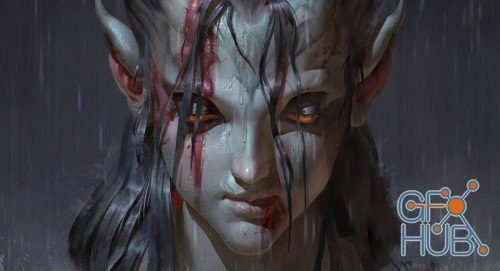 ArtStation – Painting facial features: Eye, Lips, Nose by Naranbaatar Ganbold