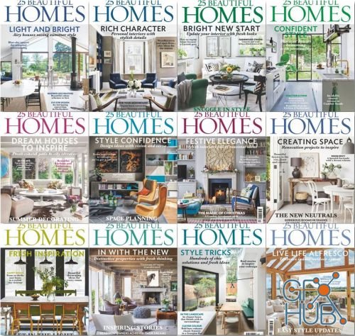 25 Beautiful Homes – 2019 Full Year Issues Collection (PDF)