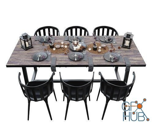 Furniture IKEA Black Set