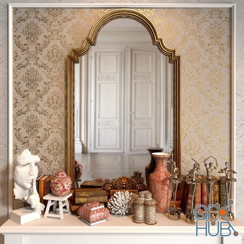 Decorative set with ballerinas