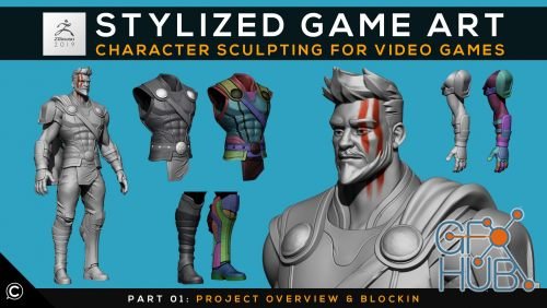 Skillshare – Stylized Game Art: Character Sculpting for Video Games | Part 01: Project Overview & Blockin