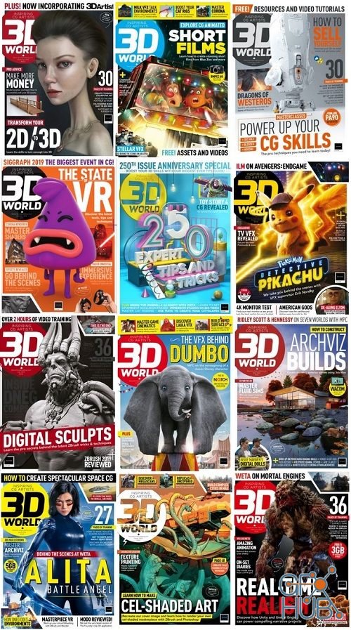 3D World UK - 2019 Full Year Issues Collection