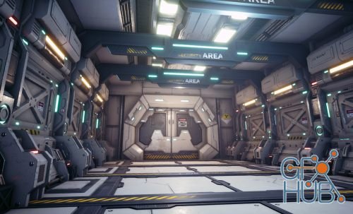 Gumroad – 3D PBR Sci Corridor Tutorial For Game Production