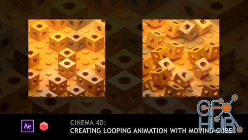 Skillshare – Cinema 4D: Creating looping animation with moving cubes