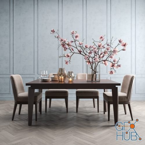 Angled-leg Expandable Table