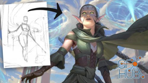 ArtStation – Making Nissa Painting Process