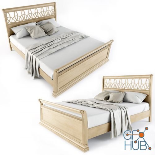 Bed (max 2011, obj, fbx)