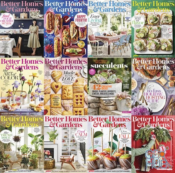 Better Homes and Gardens USA – 2019 Full Year Issues Collection (PDF)