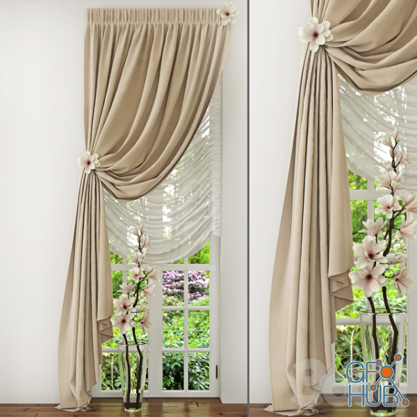 Curtain 9 (3Ds max 2011, fbx)