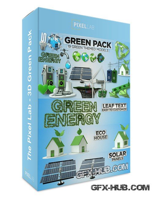 The Pixel Lab – 3D Green Pack