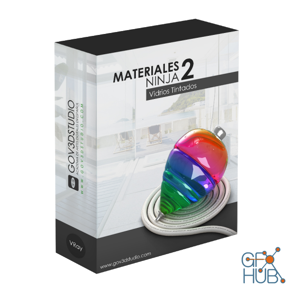 Vray Tinted Glass Materials for 3ds Max (Pack of 30)