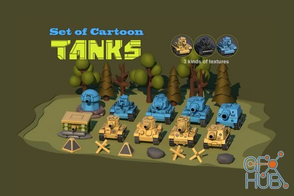 Set of Cartoon Tanks v1.5