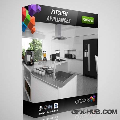 CGAxis Models Volume 10 Kitchen Appliances