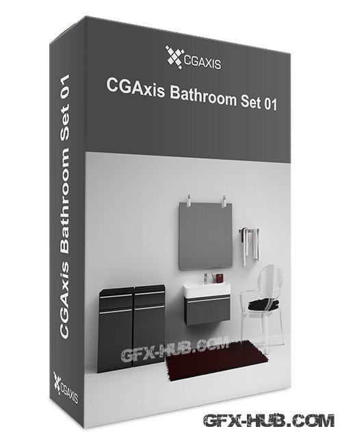 CGAxis Bathroom Set 01