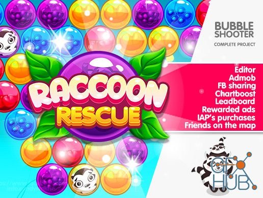 Bubble Shooter Raccoon Rescue + EDITOR v1.2.1