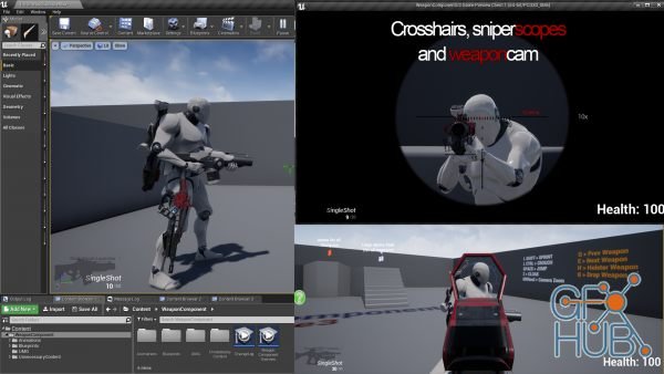 Unreal Engine Marketplace – Weapon Component v3.1