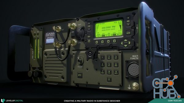 ArtStation – Creating a Military Radio in Substance Designer