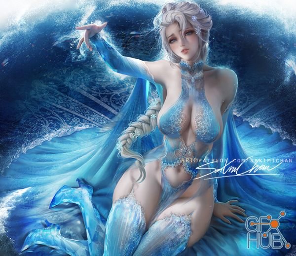 ArtStation – Sakimi Chan – Icy lingerie Tutorial