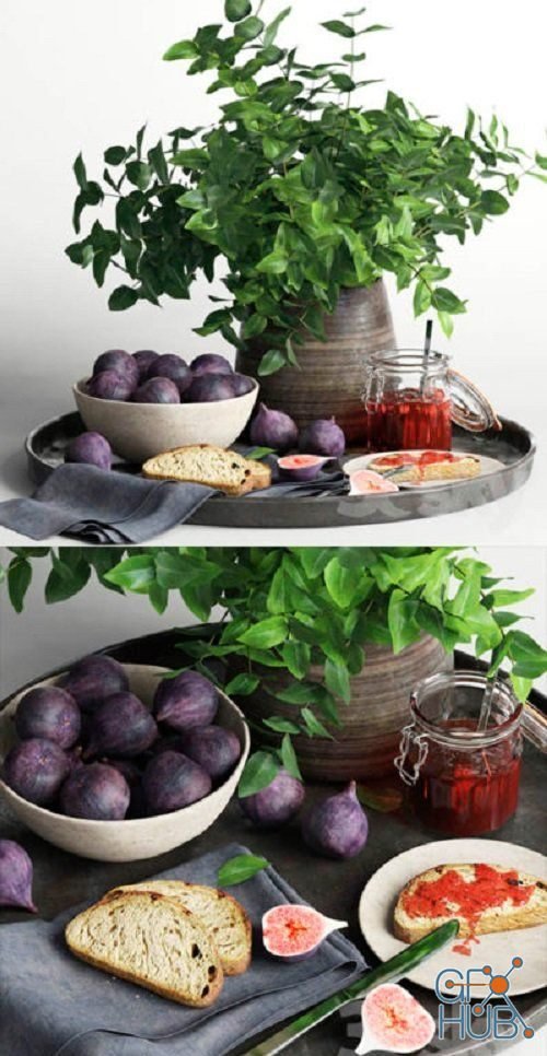 Fruit plant decoration set (max 2011)