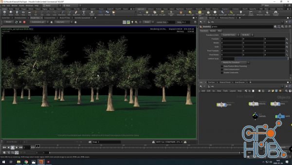 CGCircuit – Houdini Tree Rig With Vellum Leaves