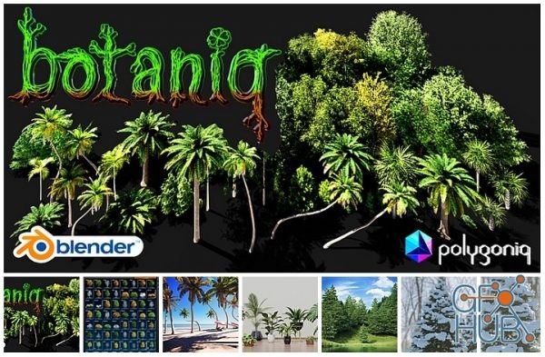 Blender Market – Tree Library Botaniq Trees+Plants