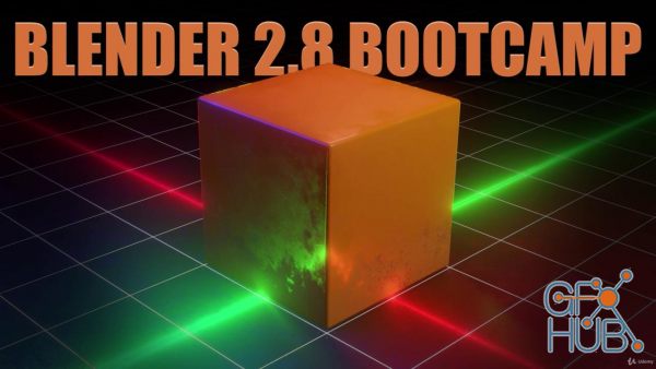 Udemy – Blender 2.80 Bootcamp – Learn 3D, EEVEE, Collections & More